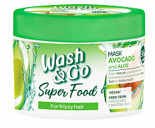 Маска для волос Wash&Go Super Food с авокадо и алоэ вера 300 мл