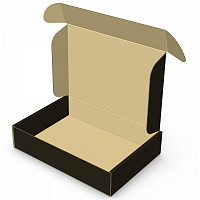 Картонная коробка (Е) + 1 кол. (черный) 206,5x147x100 мм