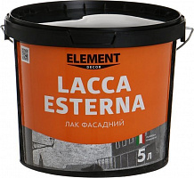 Лак Decor Lacca Esterna Element Decor глянец 5 л прозрачный
