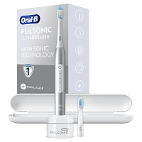 Электрическая зубная щетка Oral-B Pulsonic Slim Luxe 4500 серебро