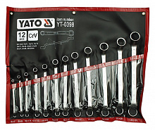 Набор ключей накидных YATO CrV М 6х7-30х32 мм 12 шт. YT-0398