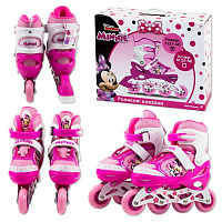 Роликовые коньки Disney Минни Маус RL2114 р. 31-34 розовый