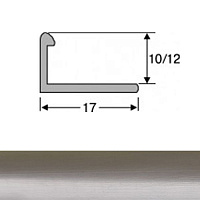 Профиль алюминиевый АП-12 для плитки TIS с отверстиями 2700 мм полированный