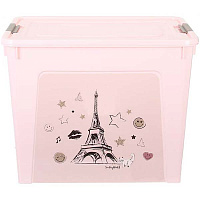 Ящик для зберігання Smiley Paris Chic рожевий 390x490x320 мм