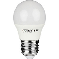 Лампа светодиодная Gauss Elementary 8 Вт G45 матовая E27 220 В 2700 К 53218 
