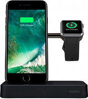 Док-станція Belkin Charge Dock iWatch + iPhone black (F8J183vfBLK) 