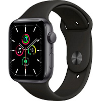 Смарт-часы Apple Watch SE GPS 44 mm Space Grey Aluminium Case with Black Sport Band(MYDT2UL/A)