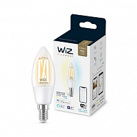 Умная лампа WIZ Smart FIL Wi-Fi 4,9 Вт C37 прозрачная E27 220 В 2700-6500 К 929003017601 