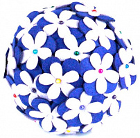 Набор для творчества из фетра Цветочный шар синяя 