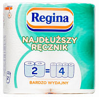Бумажные полотенца Regina 20,7 м двухслойная 2 шт.