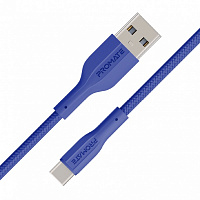 Кабель Promate xCord-AC USB-A to USB-C 2А 1 м 1 м темно-синій (xcord-ac.navy) 