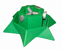 Подставка для елки 13,2x39,5x39,5 см (форма звезды ST-122741) зеленый 