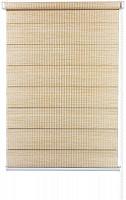 Ролета день-ночь Delfa Бамбук 68x160 см золотой песок 