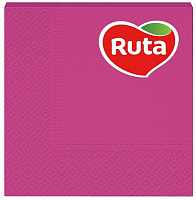 Салфетки столовые Ruta 33х33 см розовые 20 шт.