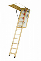 Лестница чердачная Fakro LTK 280 120x70 см деревянные с металлическим перилом 