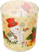 Свеча в стакане Admit ароматическая Snowman 1341 