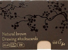 Наборкоричневых открыток HAIKU в коробке 14,7 * 10,6см, 325г / м2 Smiltainis 
