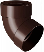 Отвод трубы RAINWAY Rainway двомуфтовый 87° коричневый 100 мм коричневый 