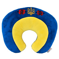 Подушка для подорожей Вишиванка ПД-0406 Tigres синьо-жовтий