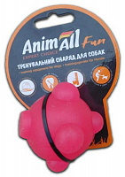 Игрушка AnimAll для собак шар молекула 5см коралловый 88143