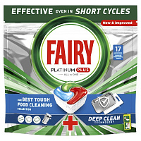 Таблетки для ПММ Fairy Platinum Plus Blue Все-в-одному Fresh Herbal Breeze 17 шт.