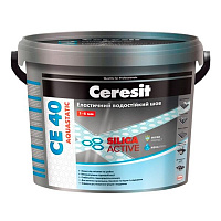 Фуга Ceresit СЕ 40 Aquastatic № 18 2 кг черный 
