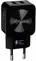 Мережевий зарядний пристрій Gelius Ultra Prime GU-HC02 2 USB 2.1 A Чорний 