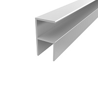Профиль кромочный угловой 19х36,5х1.5 мм 2 м алюминий/серебро