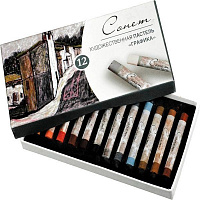 Набор пастельных карандашей Графика 12 цветов