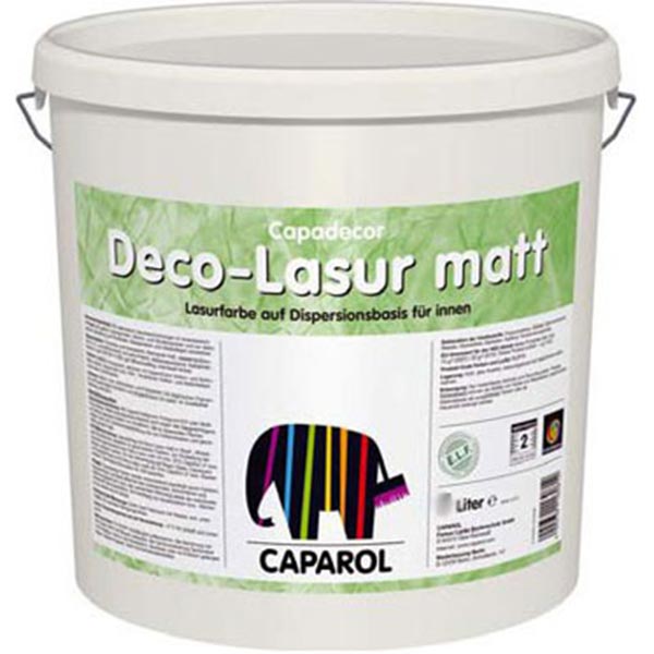Краска декоративная DecorLasur matt Caparol белый 2,5 л