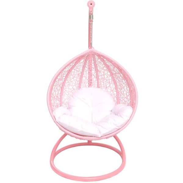 Кресло-кокон Кид розовое с подушкой