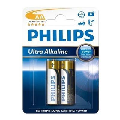 Батарейка Philips Ultra Alkaline LR6-E2B 2 шт