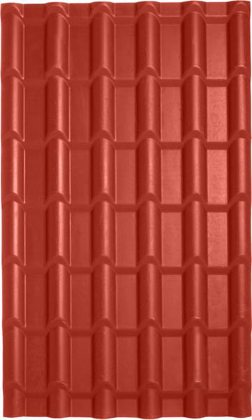 Черепица Keramoplast 1460x890x4,5 мм красный