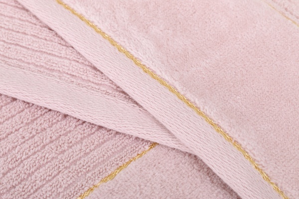 Набор полотенец махровых Gold 2 шт розовый BILTEX 