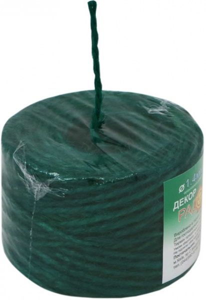 Шпагат Радосвіт 1,4 мм 45 м зеленый 0,05 кг