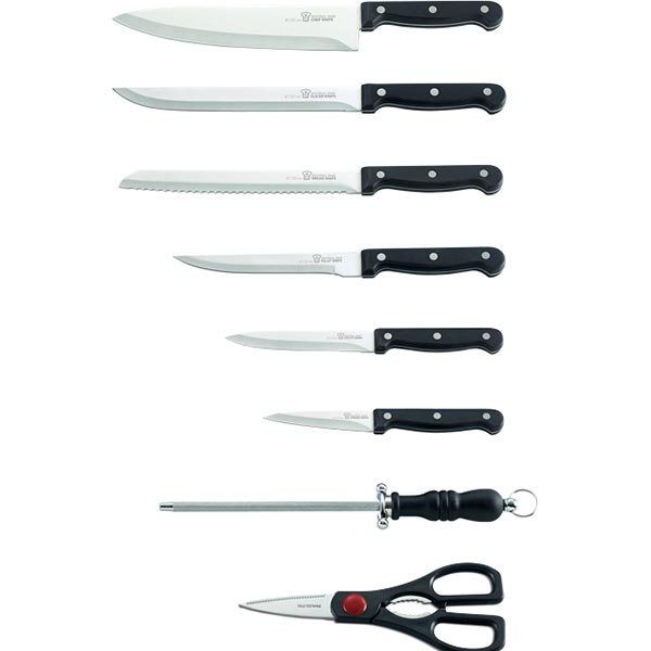 Набір ножів у колоді 9 предметів AU 860 Aurora