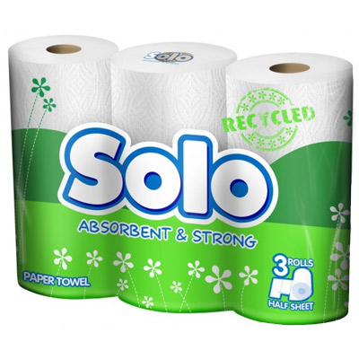 Полотенца бумажные Solo 3 шт