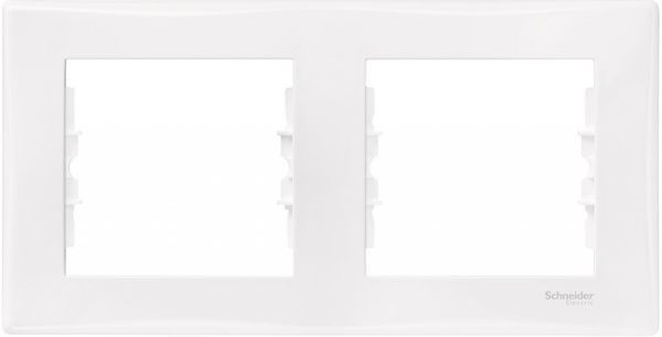 Рамка двомісна Schneider Electric Sedna горизонтальна білий SDN5800321