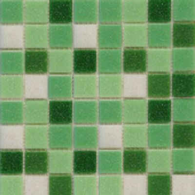 Мозаика R-MOS mix B12 зеленая 321x321 мм