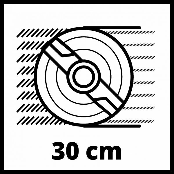 Газонокосилка аккумуляторная Einhell GE-CM 18/30 Li (1x3,0Ah) 3413155