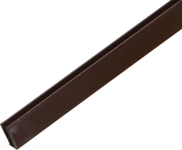 Профиль торцевой алюминиевый Solidprof 6мм x 2,1м 8017 коричневый 