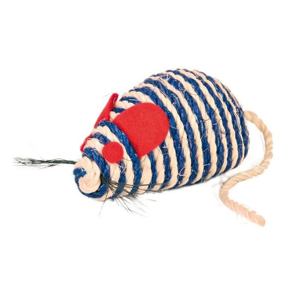 Іграшка для котів Trixie миша мотузкова 10см