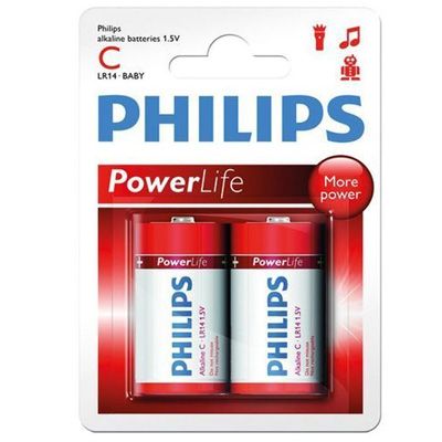 Батарейка Philips Powerlife LR14-P2B 2 шт