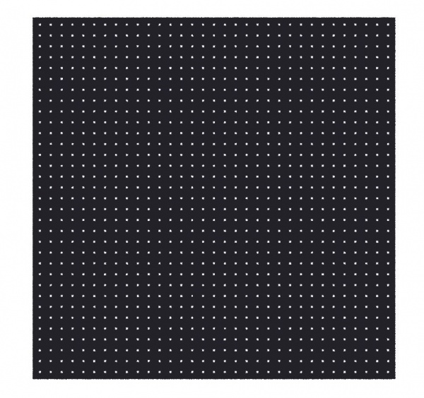 Сталь листовая перфорация окрашенная (квадрат 5х5) черный 1000x1000x0,8 мм