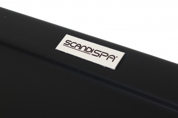 Мойка для кухни ScandiSPA Compact 615 черная с сифоном 