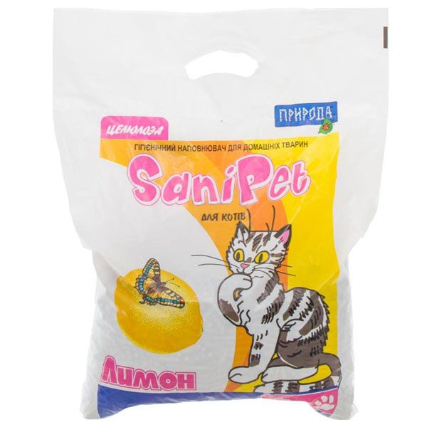 Наполнитель для кошачьего туалета Sani Pet лимон 5 кг