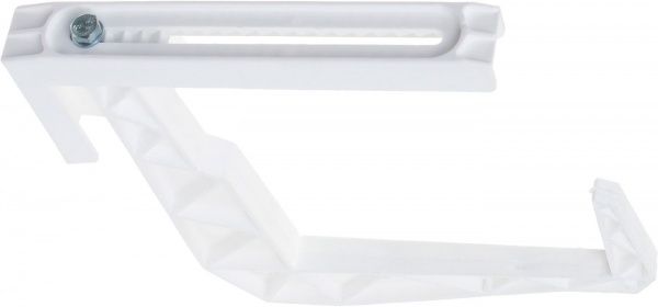 Крепление для балконного ящика Тарлев пластиковое 21х2,5x19 см белый 