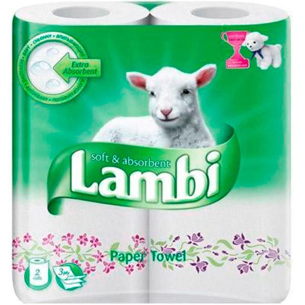 Полотенца бумажные Metsa Tissue Lambi 2 шт