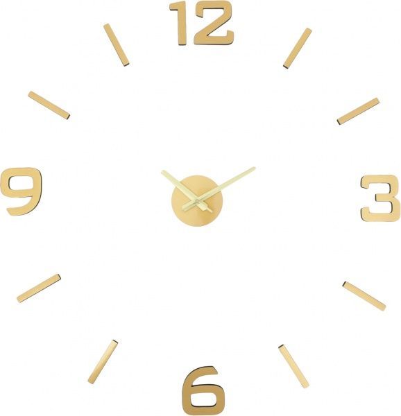 Часы настенные Сделай сам классик 60х60 см золотистый