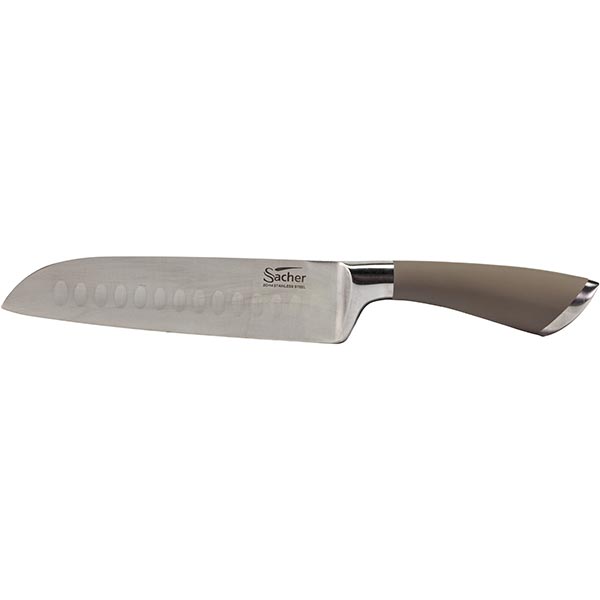 Нож сантоку Sacher коричневый 18 см
